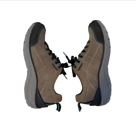 Clark’s Women’s Outdoor Leather Wave Walk Waterproof Hiking Shoes Khaki Size 7.5 - Picture 7 of 10